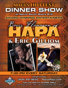 Maui Dinner Show | Barry Flanagan (of Hapa) & Eric Gilliom